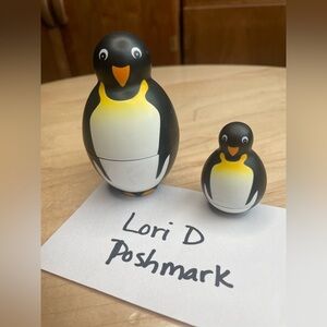 Bitty Baby (Zoo Set) Penguin Nesting Dolls Only Two- missing middle penguin